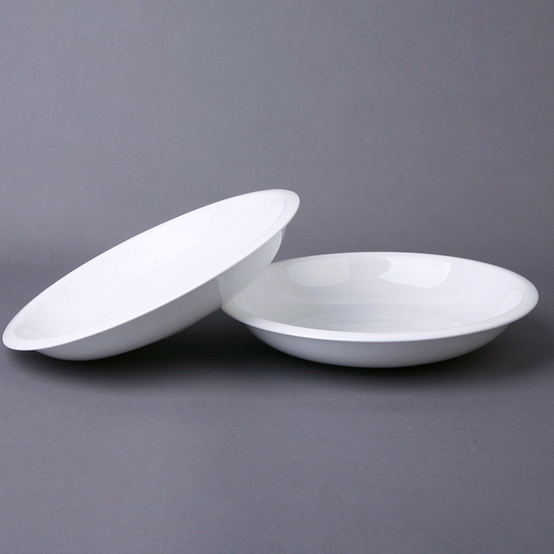 Ipads China 8 inches deep dish soup plate with circular plate plate of Korean dish of cold dish dishes pure white dishes
