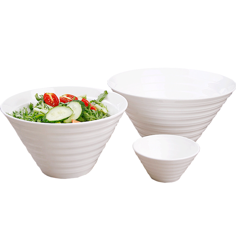 Ipads China trumpet large soup bowl bowl dessert salad bowl snacks creative ceramics tableware large - sized botargo bowl restaurant