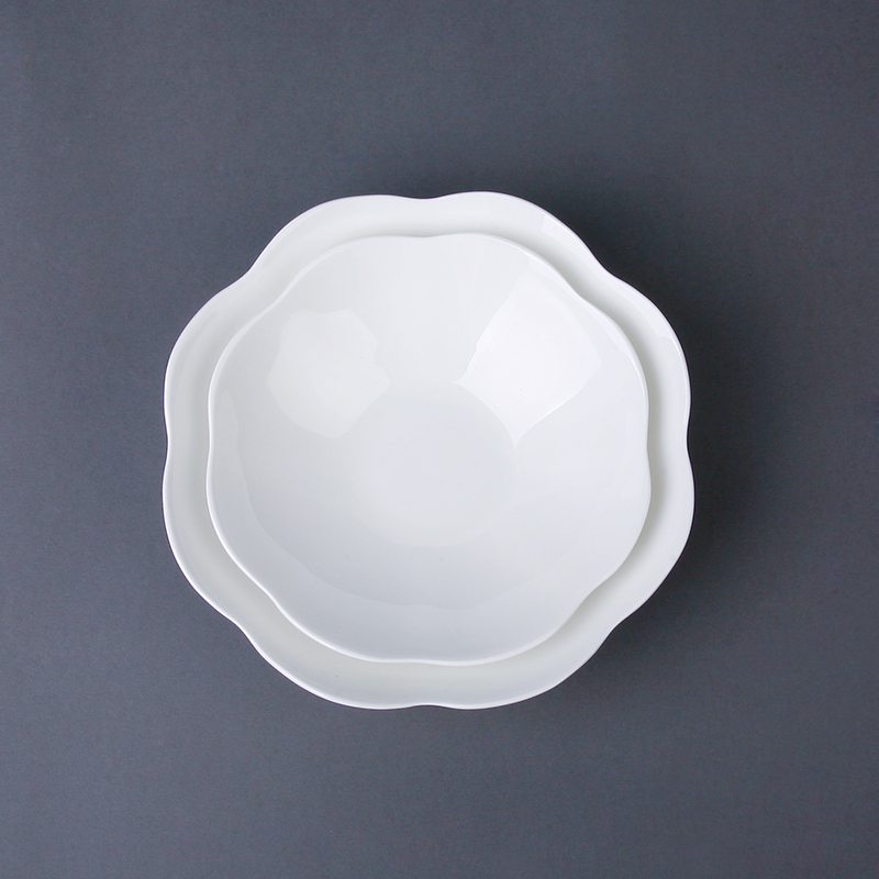 Ipads China 6 inches deep dish soup plate with circular plate plate of continental plate cold dish dishes pure white dishes