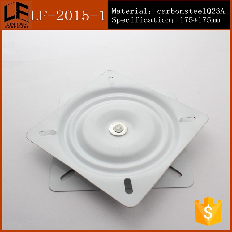 7 Inch Furniture Five Gold Accessories Swivel Chair Chassis Square Swivel Turntable Table Table And Chairs Turntable 177mm White Turntable