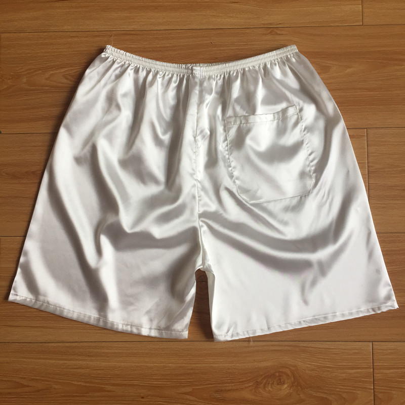 Quần, quần short nam Quần ngủ, mùa hè, mô phỏng, lụa, quần đi biển, băng, lụa, quần, năm điểm, mặc quan sip nam