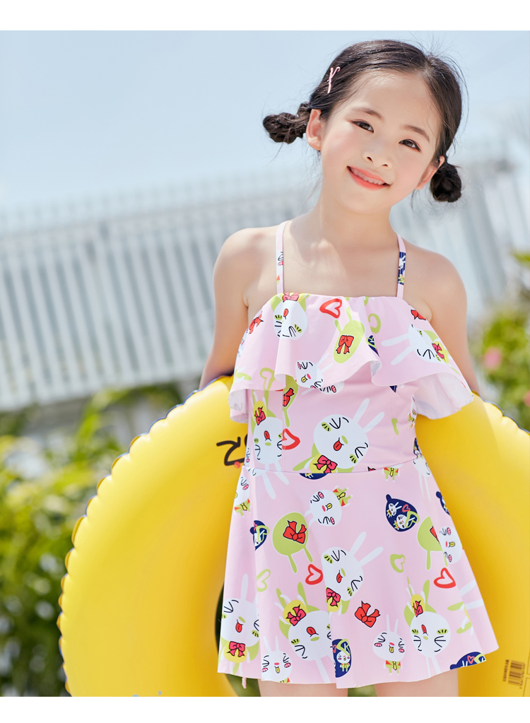 Trẻ em Áo Tắm Cô Gái Dễ Thương Xiêm Trẻ Em Gái Công Chúa Váy Hàn Quốc Trường Tiểu Học Bơi 12-15 Tuổi bộ đồ bơi trẻ em