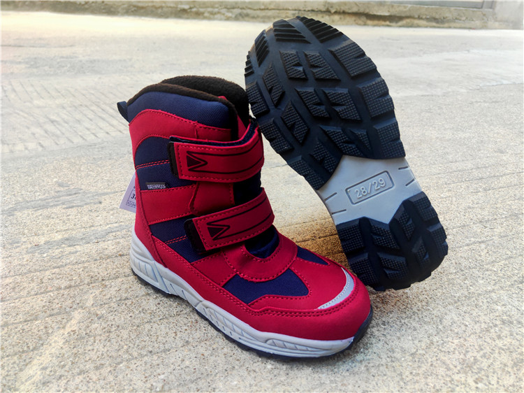 Foreign trade export to Germany outdoor real waterproof children's shoes children's cotton shoes cotton boots winter non-slip high boots high boots