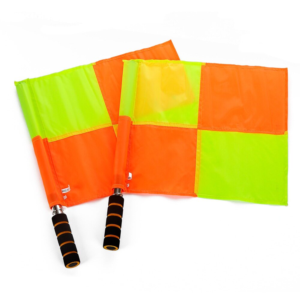 Side Cutting Flags Football Refereeing Banner Parade Flags Fly flags The flag 2 Flag Bearer Banner 2 Only Dress With Cloth Cover