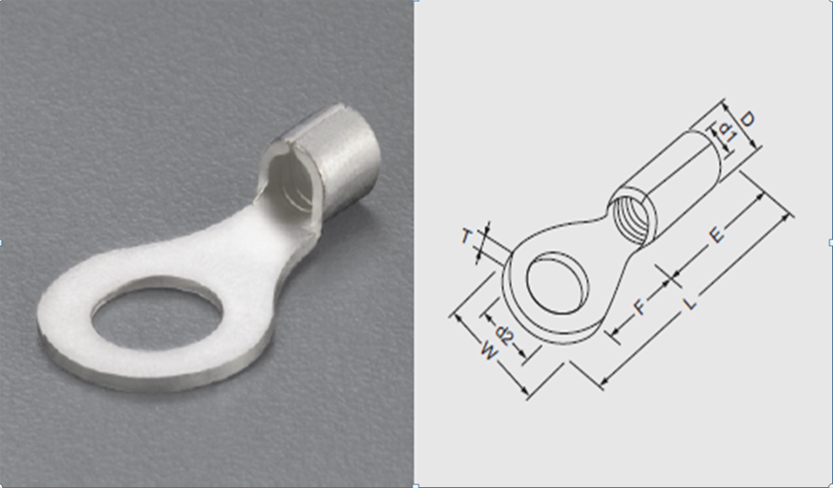 RNB14-6S power fittings, copper terminal blocks, terminal joints, copper tin-plated one pack of 500