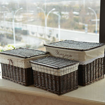 Kiyosuo weave cover woven clothing storage boxes for debris boxes and boxes for household large numbers