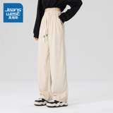 Вельветовые осенние повседневные брюки для отдыха, демисезонные спортивные штаны, высокая талия, свободный прямой крой