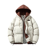 Real Vis Fake Deux Coats Coton Vêtements Homme Automne Hiver Nouveau Loose Saine de coton Vêtements Thickened Winter Dress Cotton Padded Jacket