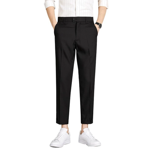 Мужские демисезонные штаны, осенний черный пиджак классического кроя, костюм для отдыха, осенние, свободный прямой крой