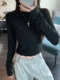 French-Style Simple and Elegant Long-Sleeve T-Shirt for Women, 2025 Autumn Sweet and Age-Reducing Round-Neck Lace Hem Top