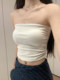 Pure lust-style elastic slim-fitting tube top for women in summer sexy wrapped chest outer wear unique and unique design top