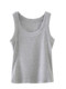 Basic Wide-Strap Ribbed Cotton Tank Top for Women, New Summer Korean Style Slim-Fit High-Waisted Sleeveless Short Top