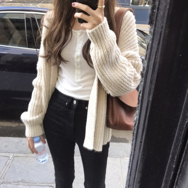 2025 Autumn Korean Style Base Shirt Half-Open Collar Chic Top Ribbed Solid Color Long Sleeve T-Shirt Women's Slim Fit Top