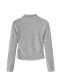 Casual White Half-High Collar Long-Sleeved Inner T-Shirt for Women, Early Autumn New Korean Style Pleated Slim Fit Short Top