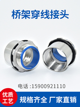 Stainless steel wire cable penetration plate connector 304 stainless steel bridge connector bridge pipe connector galvanized pipe connector