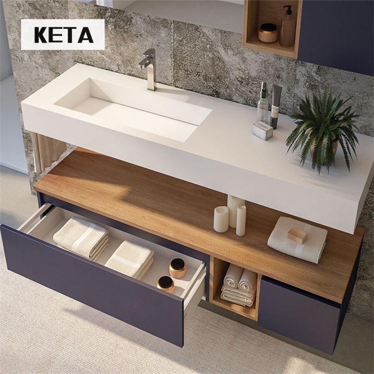 Closed water artificial stone bench bathroom combination of washwash basin wash basin bathroom cabinet