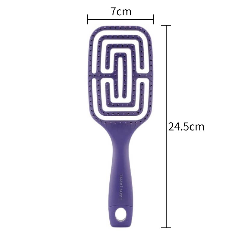 Расчёска 澳洲lady jayne空气按摩防打结防静电梳子 紫色大小号网红按摩梳