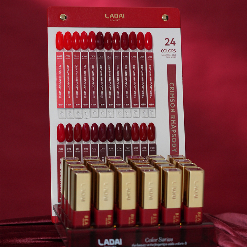 La Dai Little Gold Tube 24 Colors Red Rhythm All-Season Nail Polish Gel 2026 New Red Series Nail Salon Exclusive Set La Dai Little Gold Tube 24 Colors Red Rhythm All-Season Nail Polish Gel 2026 New Red Series Nail Salon Exclusive Set