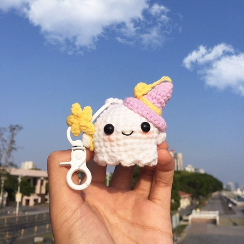 Призрачный плетеный крючок для вязания ручной работы, брелок для влюбленных, подарок на день рождения