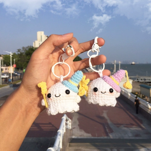 Призрачный плетеный крючок для вязания ручной работы, брелок для влюбленных, подарок на день рождения