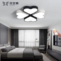 LED ceiling lamp creative four heart bedroom lamp personality simple modern black and white living room dining room childrens room lamps