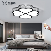 Ultra-thin LED ceiling lamp Clover bedroom lamp Warm romantic childrens room lamp Simple living room lamp lighting