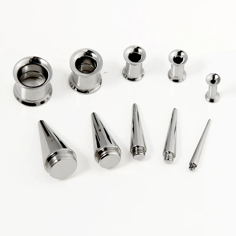 2-компонентный набор инструментов для расширения и пирсинга ушей, рекомендованный для простого расширения ушей