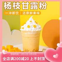 Instant Yang Branches Manna Powder Mango Coconut Milk Powder Milk Tea Shop Special Raw Material Commercial Autumn Winter Hot Drink Raw Materials 1kg