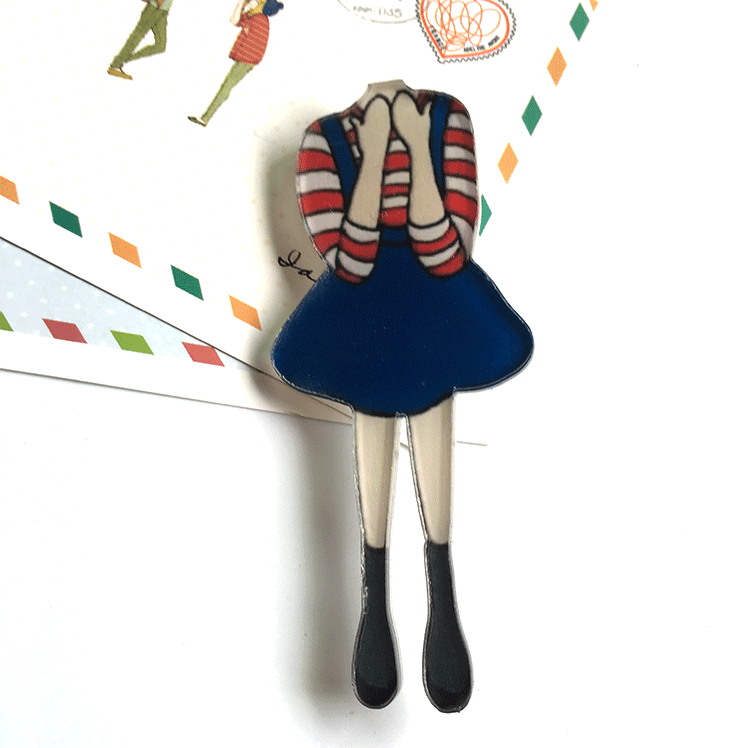 Broche Lovers en autre - Ref 1179019 Image 23