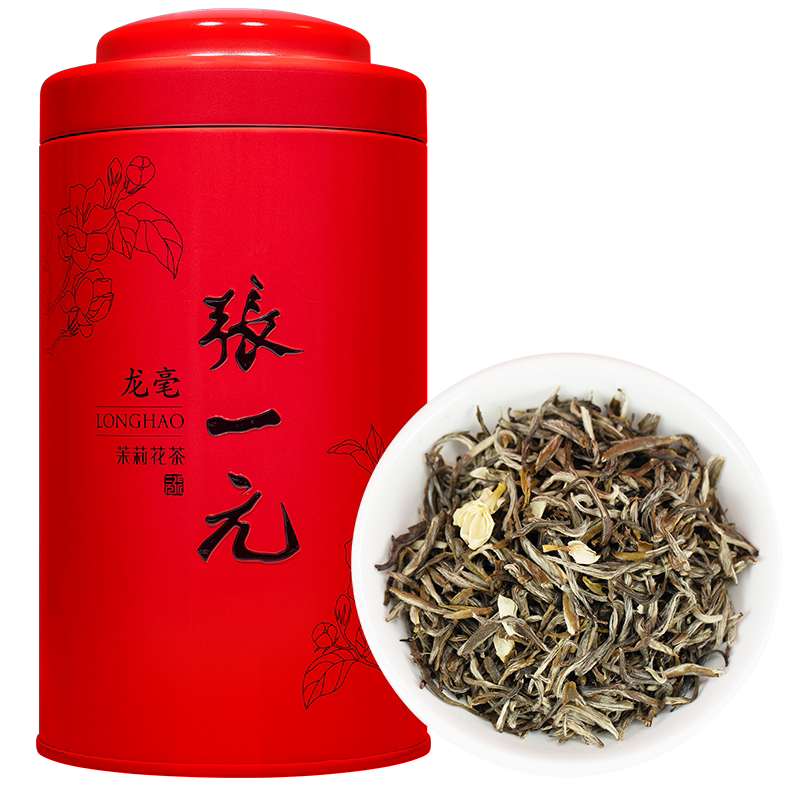 張一元茉莉花茶100g濃香型蓮花香雪北京產適合送禮的伴手禮茶罐裝