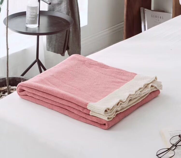 Bông đan chăn ngủ đơn giản in giường chăn sofa chăn giải trí chăn trang trí chăn inn khăn - Ném / Chăn chăn nỉ cho bé