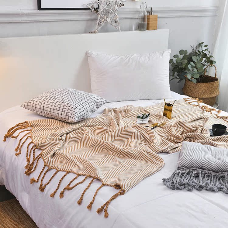 Giữa mô hình Bắc Âu chăn bông trang trí chăn giường đơn và bữa sáng mất một ghế sofa ngủ chăn lười biếng giải trí chăn cửa sổ vịnh - Ném / Chăn mền nhung cao cấp