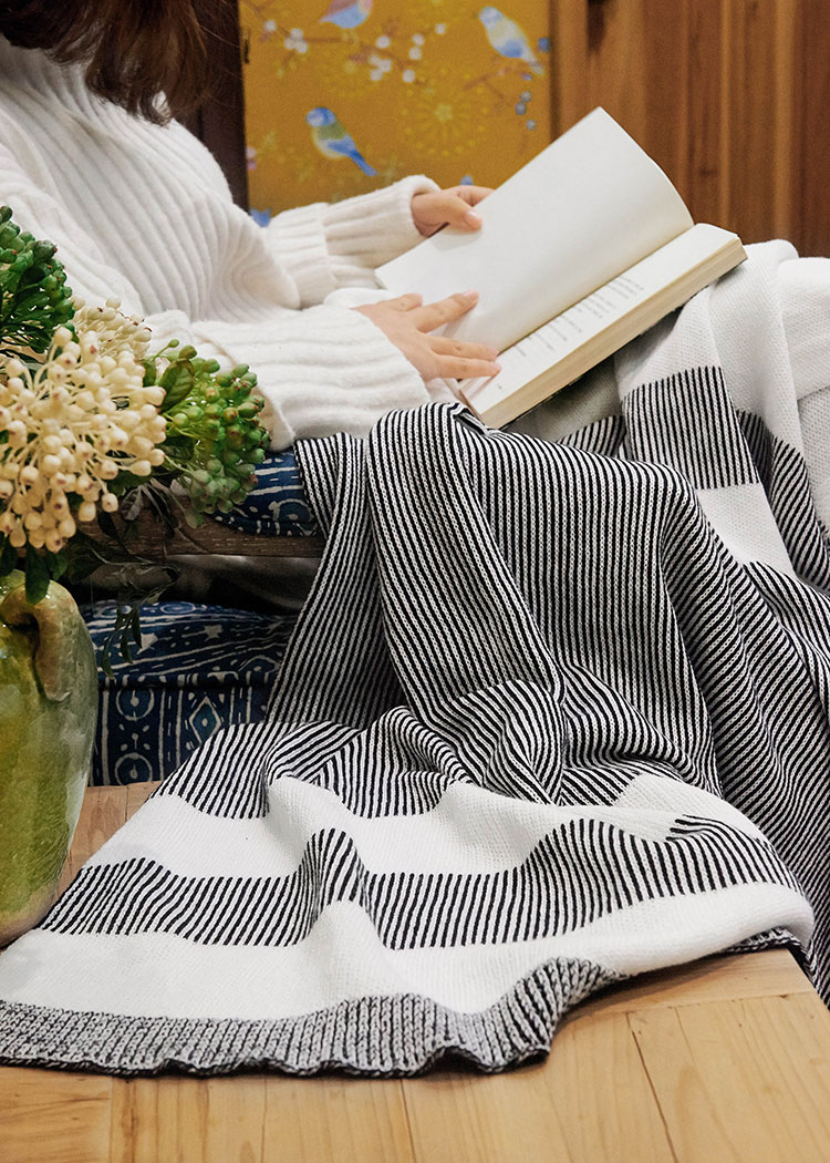 Mô hình Bắc Âu phòng trang trí chăn bông sofa giải trí chăn giường và bữa ăn sáng nhà trọ thảm trải giường ngủ trưa - Ném / Chăn chăn lông cừu queen