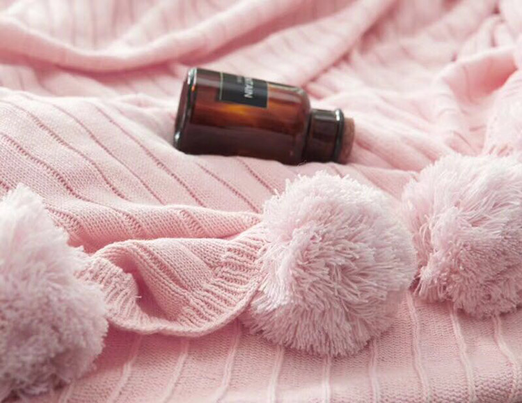 Mô hình Bắc Âu phòng trang trí chăn in đơn nap sofa giải trí chăn bông khăn choàng chăn giường đuôi chăn - Ném / Chăn chăn lông cừu nanara life