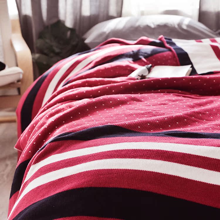 Bắc Âu theo phong cách Anh chăn trang trí đơn mùa hè nap chăn bông chăn beanbag mất chăn giải trí 1.5M - Ném / Chăn chăn lông cừu crown