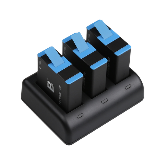 
Fengbiao GoPro camera battery suitable for GoPro 12/11/10/9/8/7/6/5 sports camera black dog hero12 11 10 9 8 full decoding charging box accessories charger stand