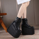 2023 cosplay stage boots 16cm platform thick sole waterproof platform large size 43 men and women's performance short boots