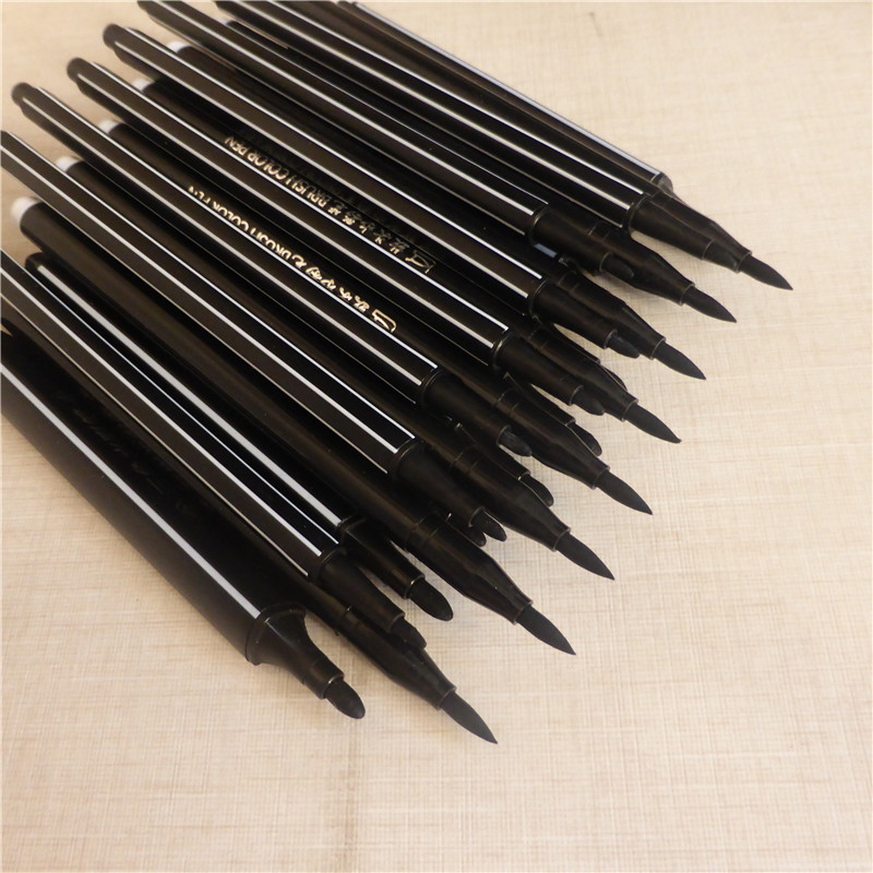 Kindergarten black watercolor pen children's water-soluble soft head washable single single single color line drawing brush marker