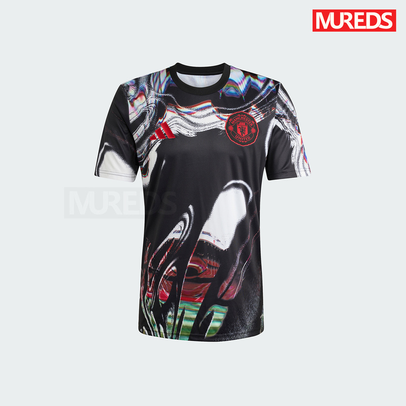 Manchester United's Official Authentic Adidas 25/26 Season Team's Same Pre-Match Training Warm-Up Jersey Ka6419