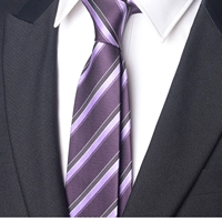 Руковолочная [7 см галстук] A705 Purple Stripes