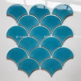 Зеленый ледяной вентилятор -в форме Marseille Tile Кухня ванная комната ванная комната стена кирпич красный зонтик в форме кирпичной рыбы кирпич