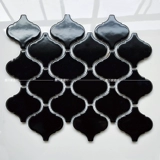 Большой фонарь Черно -белый керамический мозаичный улучшение домов