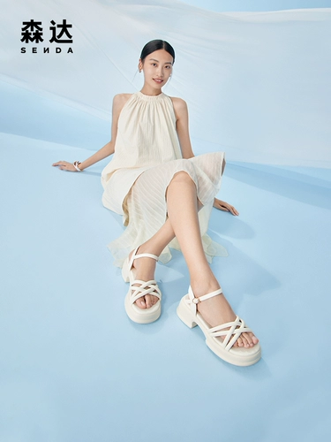 Подходит с юбкой, летние сандалии, летняя универсальная обувь на платформе