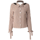 Krazy Ретро рубашка с бантиком