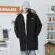 GENANX Lightning Trendy Brand Winter New Clothes Cotton Clothes Removable Hat Mid-Length Warm and Thickened Coat Coat Coat Coat Jacket