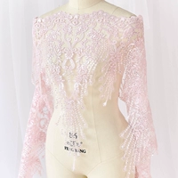 Розовые+блестки, один ярд, 91 см