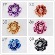 Color sequin three-dimensional embroidery lace flower handmade accessories clothes headwear decoration accessories accessories accessories