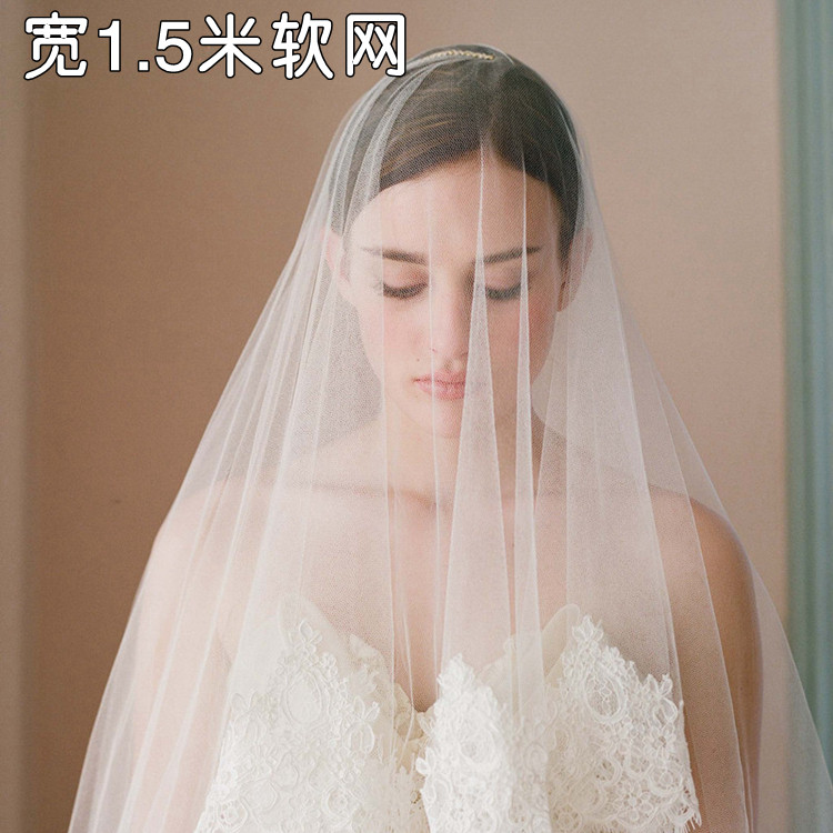 Imported encryption transparent fairy mesh dress fabric bride dress fabric fabric fabric fabric width 150cm