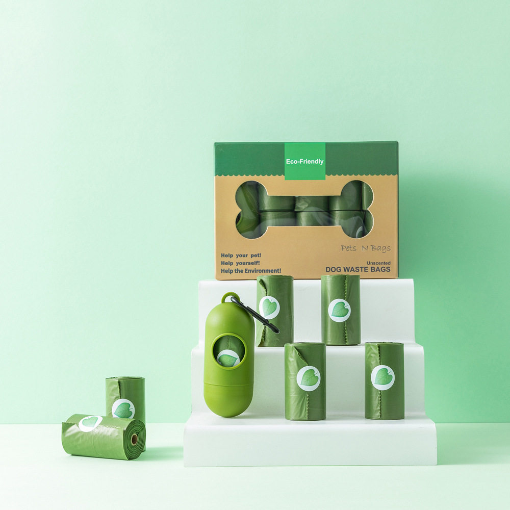 Degradable eco-friendly pet garbage bags with scented dogs ten poo bags Dog poop bag garbage bags