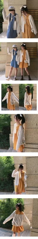 [Cô gái Sen muốn đi biển] Cổ áo búp bê mùa thu đa năng mềm mại dễ thương